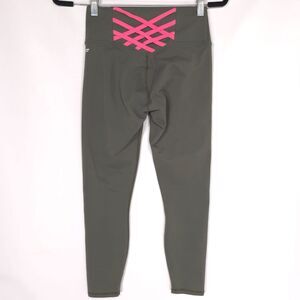 Fabletics PowerHold Leggings SMALL Women’s High Waist Athletic Lace Olive Green